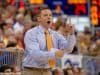 Florida Gators basketball coach Mike White calls a play during the Florida Gators 86-62 win over Vermont on November 25- Florida Gators basketball- 1280x852