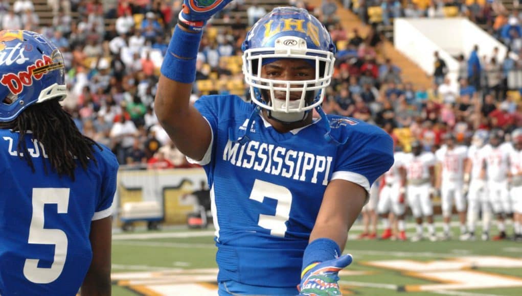 Florida Gators defensive back commit Quincy Lenton at the Al vs. MS all star game- 1280x850