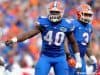 Florida Gators linebacker Jarrad Davis calls out plays during the Gators win over FAU- Florida Gators football- 1280x852
