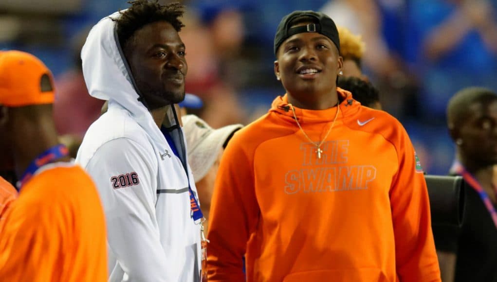 Florida Gators targets Nate Craig-Myers and Dwayne Haskins at the Florida vs FSU game- 1280x853