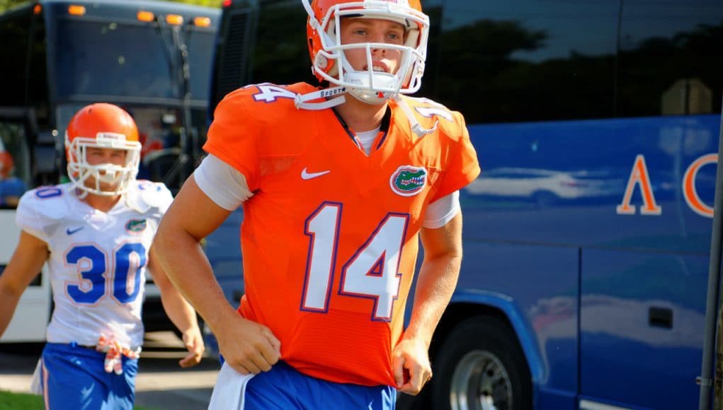 Florida Gators transfer quarterback Luke Del Rio arrives at spring practice- Florida Gators football- 1280x852