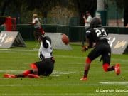 Florida Gators Defensive Back Commit Chauncey Gardner Defends Pass At Tuesday Practice of Under Armour All-American Game