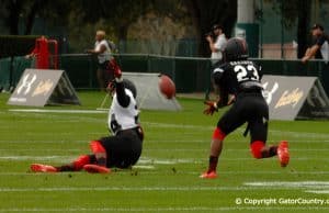 Florida Gators Defensive Back Commit Chauncey Gardner Defends Pass At Tuesday Practice of Under Armour All-American Game