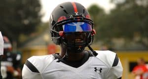 Photo Gallery: Under Armour All-American Practice Day One Florida Gators Wide Receiver Recruit Sam Bruce Warms Up at Tuesday Practice of Under Armour All-American Game