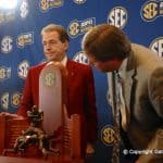 Head Coaches Florida Gators Jim McElwain Alabama Crimson Tide Nick Saban SEC Championship