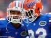 Jalen Tabor warms up before the Florida Gators game against the FAU Owls- Florida Gators football- 1280x852