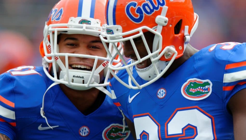 Jalen Tabor warms up before the Florida Gators game against the FAU Owls- Florida Gators football- 1280x852