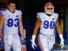 Seniors Jake McGee and Jon Bullard walk on to the field for the 2015 SEC Championship game- Florida Gators football- 1280x852
