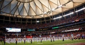 The Florida Gators band before the SEC Championship in Atlanta 2015- 1280x855