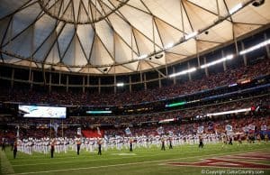 The Florida Gators band before the SEC Championship in Atlanta 2015- 1280x855