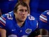 University of Florida senior Trip Thurman looks up at a replay during the Florida Gators win over New Mexico State- Florida Gators football- 1280x852