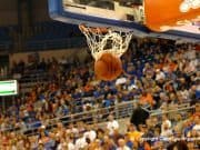 Ball Goes Through the Basket in Stephen C. O'Connell Center-Florida Gators Basketball
