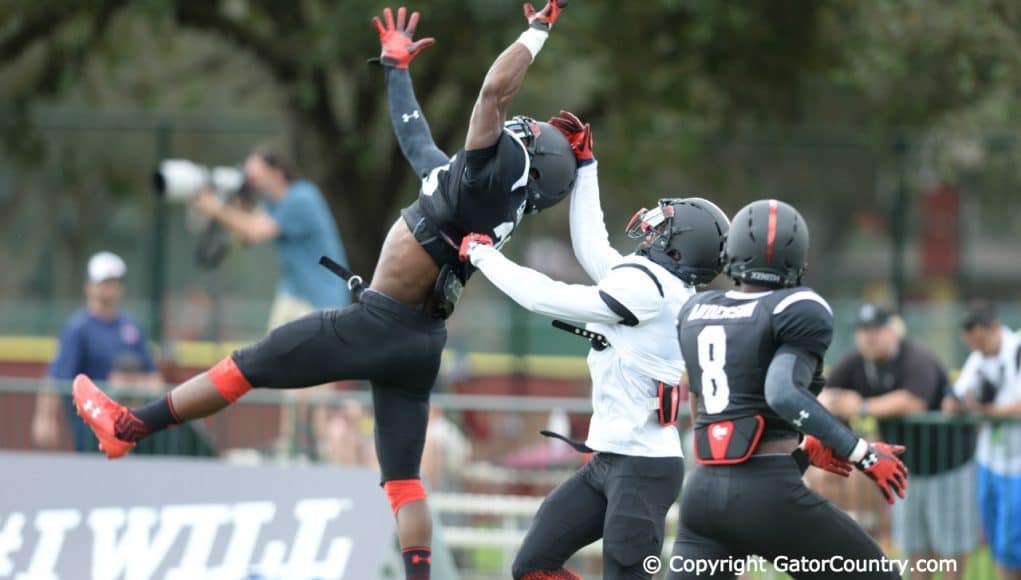 Defensive Back Chauncey Gardner Tips Pass During Under Armour Practice