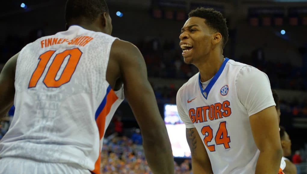 Florida Gators basketball Forwards Justin Leon and Dorian Finney-Smith Florida Gators Basketball