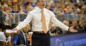 Florida Gators basketball coach Mike White coaches his team during a win over the LSU Tigers- Florida Gators basketball- 1280x852