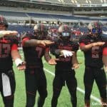 Florida Gators commits doing the Gator Chomp after the Under Armour game- 1280x960