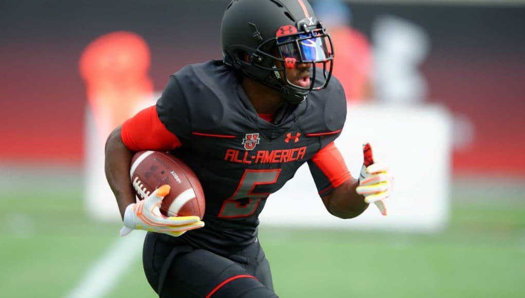 Florida Gators receiver commit Josh Hammond at the Under Armour game- 1280x852