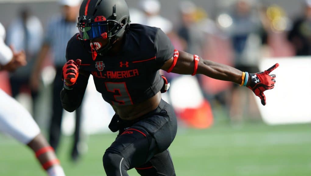 Florida Gators receiver target Sam Bruce during the Under Armour game- 1280x852
