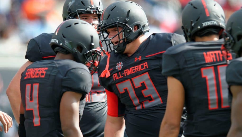 Florida Gators recruiting commit Brett Heggie at the Under Armour game- 1280x853