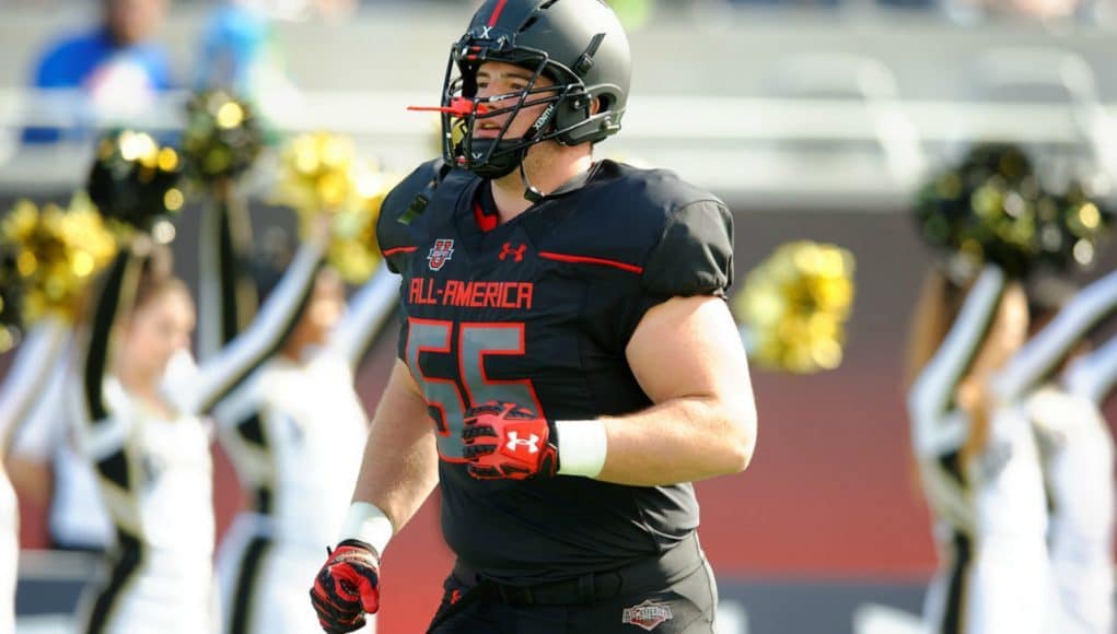 Florida Gators recruiting target Landon Dickerson at the Under Armour game- 1280x853