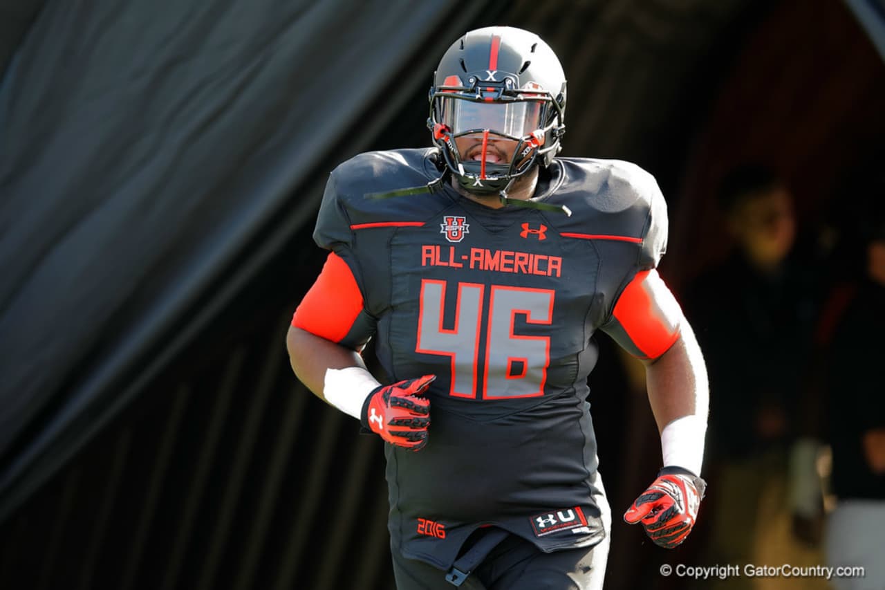 Florida Gators recruiting commit Shavar Manuel at the Under Armour game GatorCountry