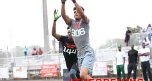 St. Thomas Aquinas receiver Trevon Grimes competes at The Opening Miami tryouts in 2015- Florida Gators recruiting- 1280x853