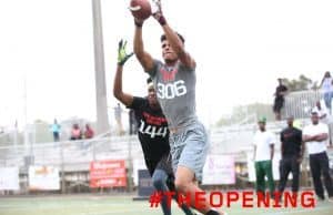 St. Thomas Aquinas receiver Trevon Grimes competes at The Opening Miami tryouts in 2015- Florida Gators recruiting- 1280x853