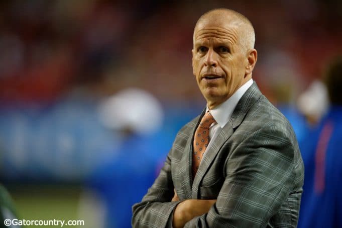 University of Florida Athletic Director Jeremy Foley watches the Florida Gators and Alabama Crimson Tide in the SEC Championship game - Florida Gators football - 1280x852