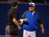 Florida Gators head coach Kevin O'Sullivan comes out smiling in a win against Florida Gulf Coast University to start the season 2-0. February 20th, 2015- Florida Gators baseball- 1280x852