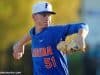 Florida Gators pitcher Brady Singer pitching in a win against Florida Gulf Coast University to start the season 2-0. February 20th, 2015- Florida Gators baseball- 1280x851