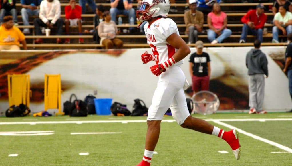 Florida Gators safety commit Jeawon Taylor at the AL/MS game- 1280x800