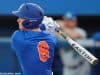 Florida Gators second baseman Deacon Liput singles in a win against Florida Gulf Coast University to start the season 2-0. February 20th, 2015- Florida Gators baseball- 1280x851