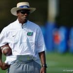 Florida Gators DB coach Torrian Gray during spring 2016 - 1280x853