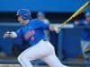 Florida Gators catcher Mike Rivera swings away at a pitch in a win against Florida Gulf Coast University to start the season 2-0 - Florida Gators baseball- 1280x852