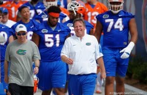 Florida Gators football coach Jim McElwain during spring 2016 practice- 1280x853