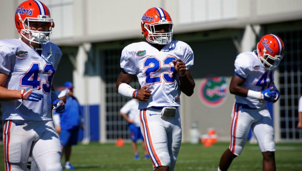 Florida Gators football player Chauncey Gardner during spring practice- 1280x855