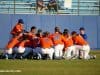 The University of Florida baseball team huddles up before its game against the Florida State Seminoles at McKethan Stadium- Florida Gators baseball- 1280x852