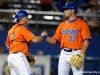 University of Florida Cather Mike Rivera congratulates Shaun Anderson following the Florida Gators 6-0 win over Florida State- Florida Gators baseball- 1280x852
