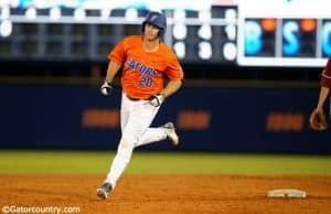 University of Florida first baseman Pete Alonso rounds the bases after a two-run home run against FSU- Florida Gators baseball- 1280x852