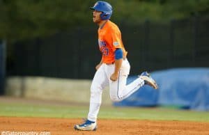 University of Florida freshman Nelson Maldonado rounds the bases after his home run against the Florida State Seminoles- Florida Gators Baseball- 1280x865