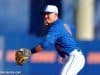 University of Florida freshman infielder Deacon Liput makes a play to first base in a win against Florida Gulf Coast- Florida Gators baseball- 1280x852