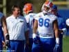 University of Florida head football coach Jim McElwain jokes with CeCe Jefferson during the Gators second spring practice- Florida Gators football- 1280x852