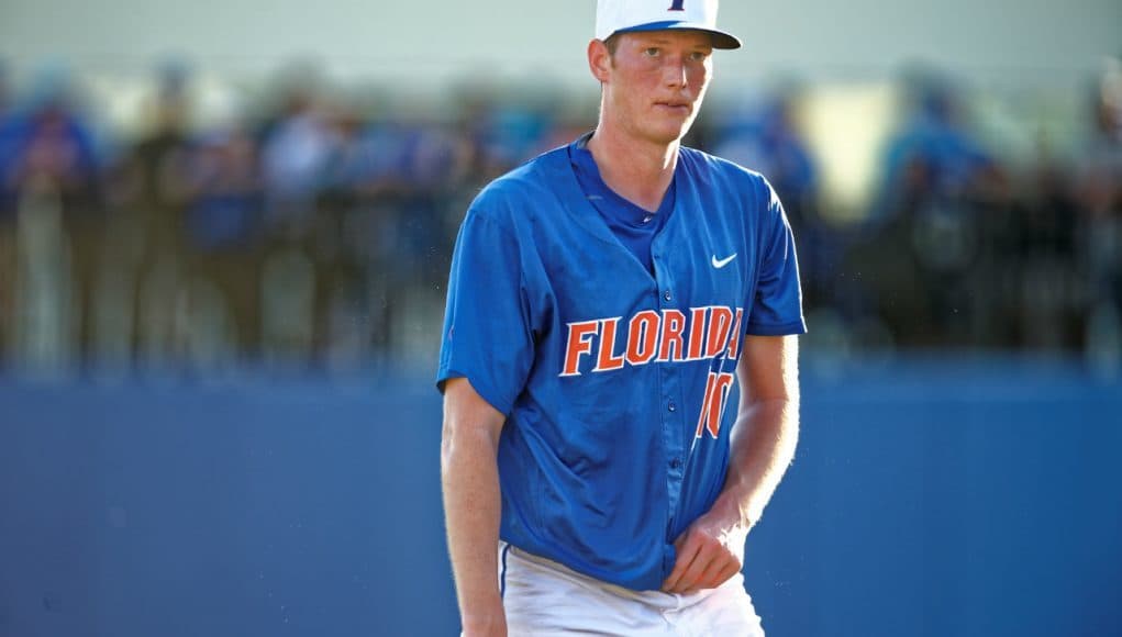 University of Florida junior A.J. Puk leaves his first outing of the season against FGCU- Florida Gators baseball- 1280x852
