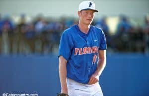 University of Florida junior A.J. Puk leaves his first outing of the season against FGCU- Florida Gators baseball- 1280x852