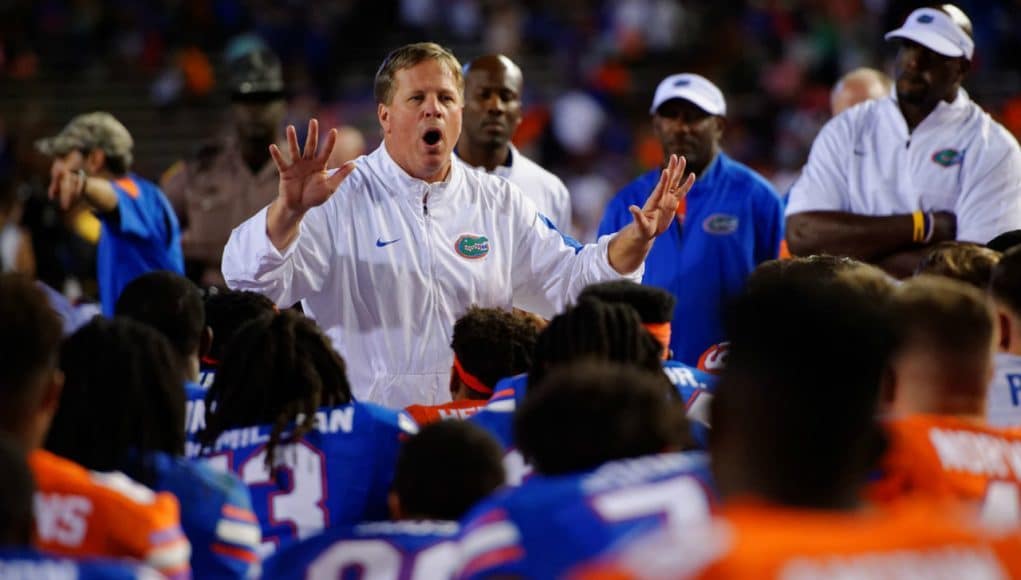 Florida Gators head coach Jim McElwain during the spring game 2016-1280x853