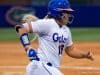 Florida Gators softball player Amanda Lorenz runs against Florida State- 1280x855
