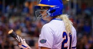 Florida Gators softball player Kayli Kvistad against FSU in 2016- 1280x855