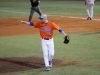 Logan Shore walks off the mound during his school record 13th consecutive win April 22nd vs. Georgia / Photo courtesy of Jordan McPherson / The Independent Florida Alligator