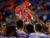 The Florida Gators football team gathers one last time after the 2016 Orange and Blue debut on Friday, April 8, 2016- Florida Gators football- 1280x852