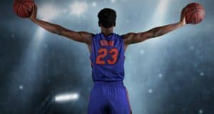 University of Florida basketball player Keith Stone poses for Gator Country during the Florida Gators men’s basketball media day- Florida Gators basketball- 1280x853